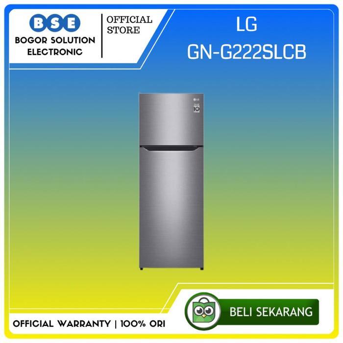 Kulkas LG 2 Pintu 225 Liter LG GN-G222SLCB Kulkas 2 Door LG GNG222SLCB