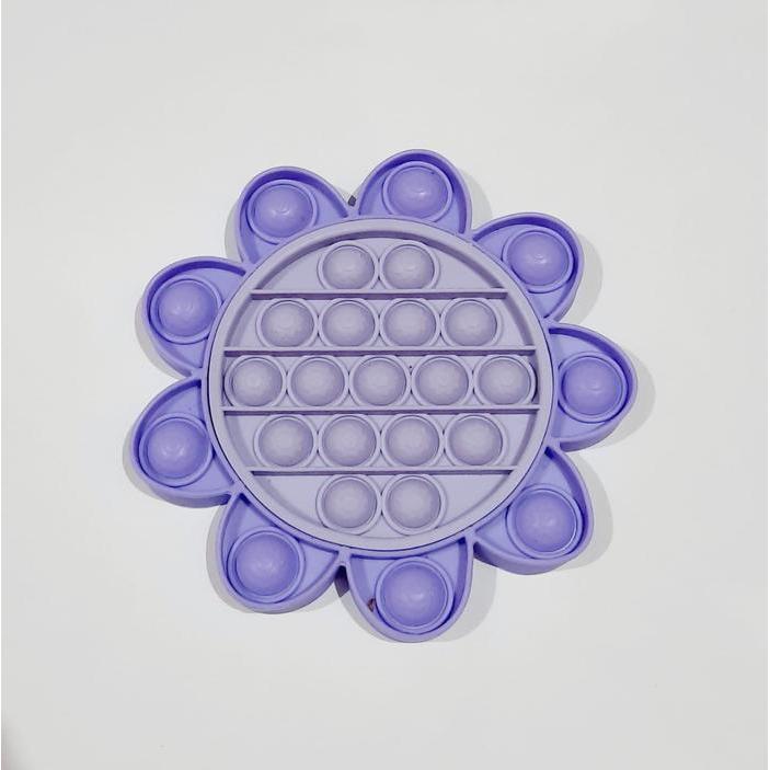 SALE Pop It Fidget poppit Pastel Kado Mainan Anak Murah Popit Viral - SUNFLOWER UNGU