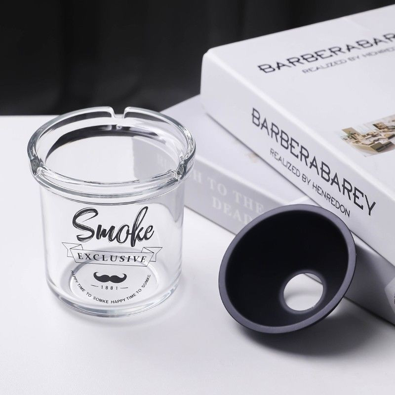 G203 Asbak Kaca Bulat  Asbak Tebal Aesthetic