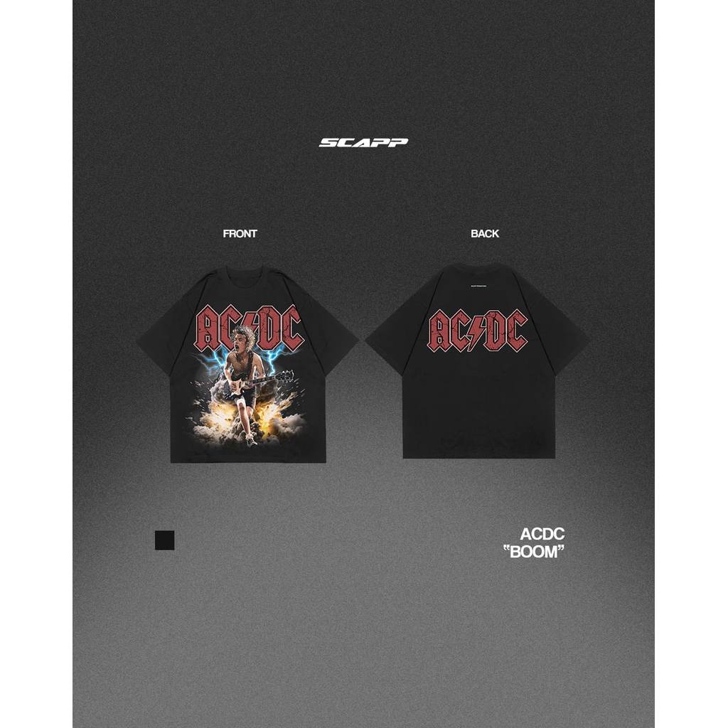 SCAPP | ACDC BOOM | OVERSIZED TEE