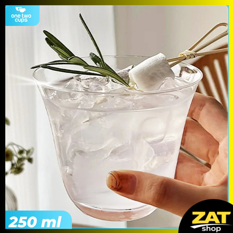 Gelas Whisky Cocktail Wide Mouth Thin Rock Glass 250ml - CG136