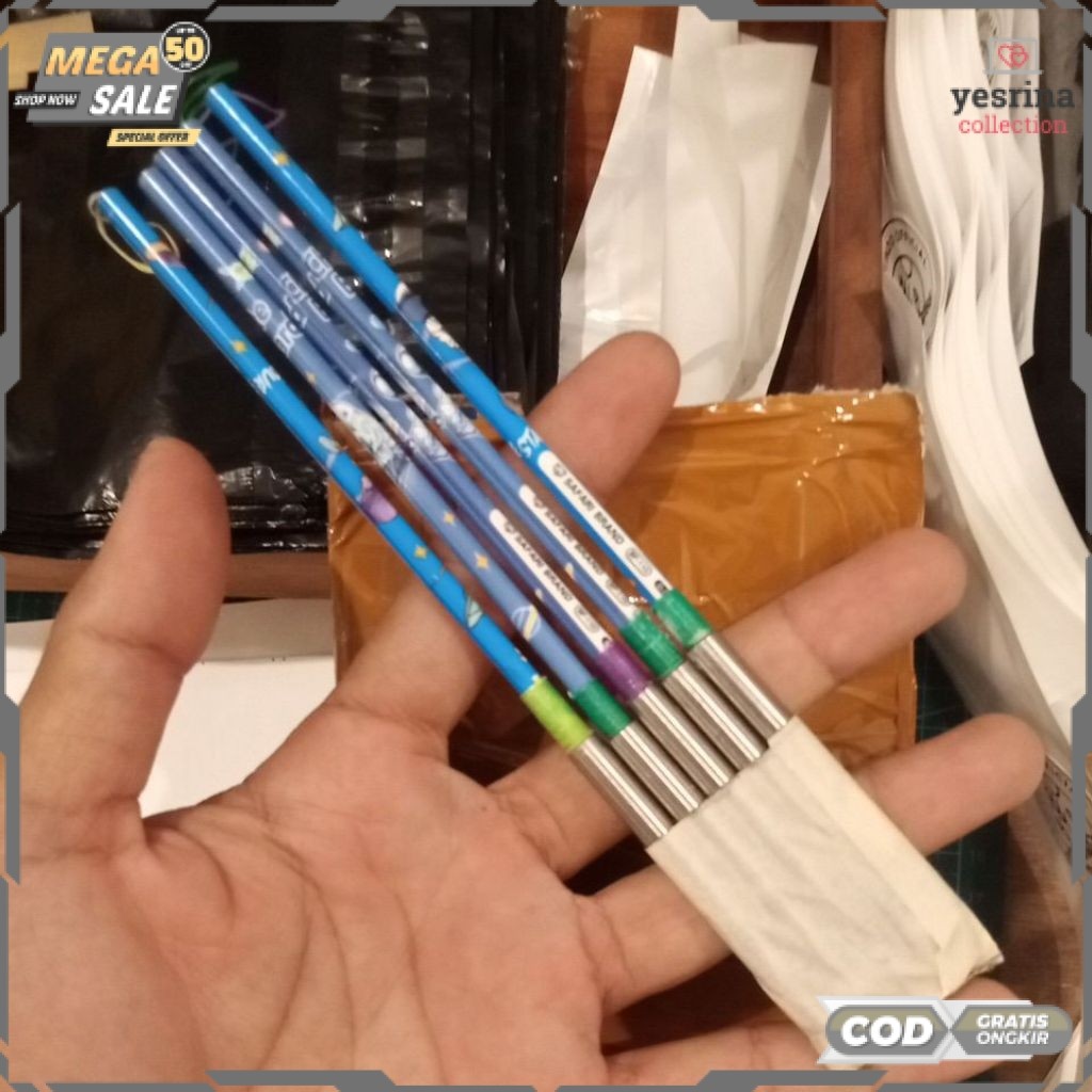 (RO) Sambung pulpen sujen stainless 6mm TERMURAH TERLARIS TERBARU 2026 COD