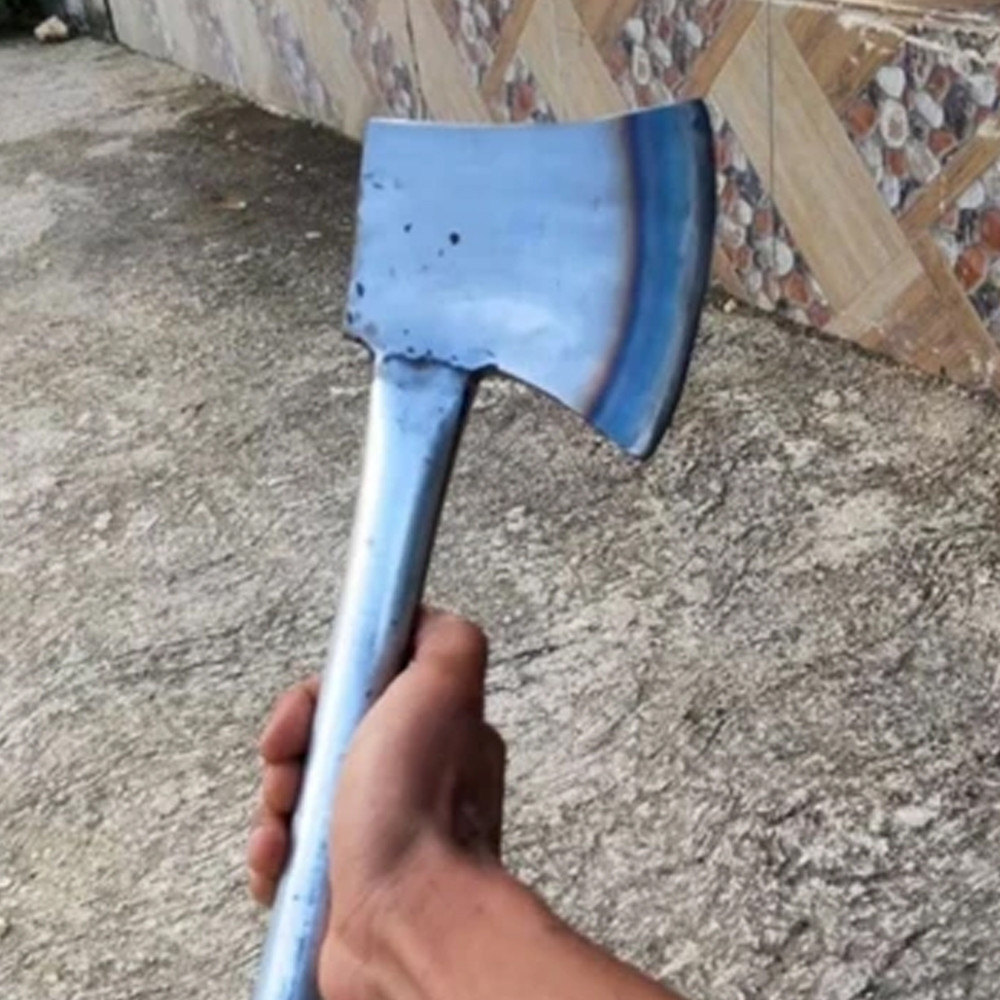 Kapak Cacah Tulang Baja Per Mobil Tebal Super Kuat - Kapak Kayu Sawit