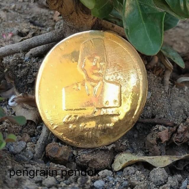 Koin Emas Gambar Soekarno Sukarno Dan Garuda Antik Unik BM