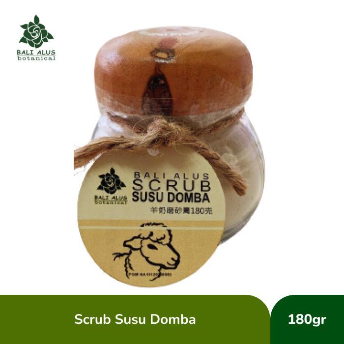 Scrub Susu Domba 180gr Hitam Lulur Mencerahkan Memutihkan
