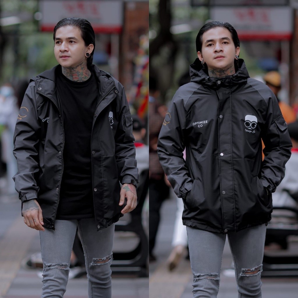 (maju tekno) Jaket Casual Parasut Pria- Jaket Motor Pria- Jaket Distro Pria- Jaket Outdoor Pria- Jak