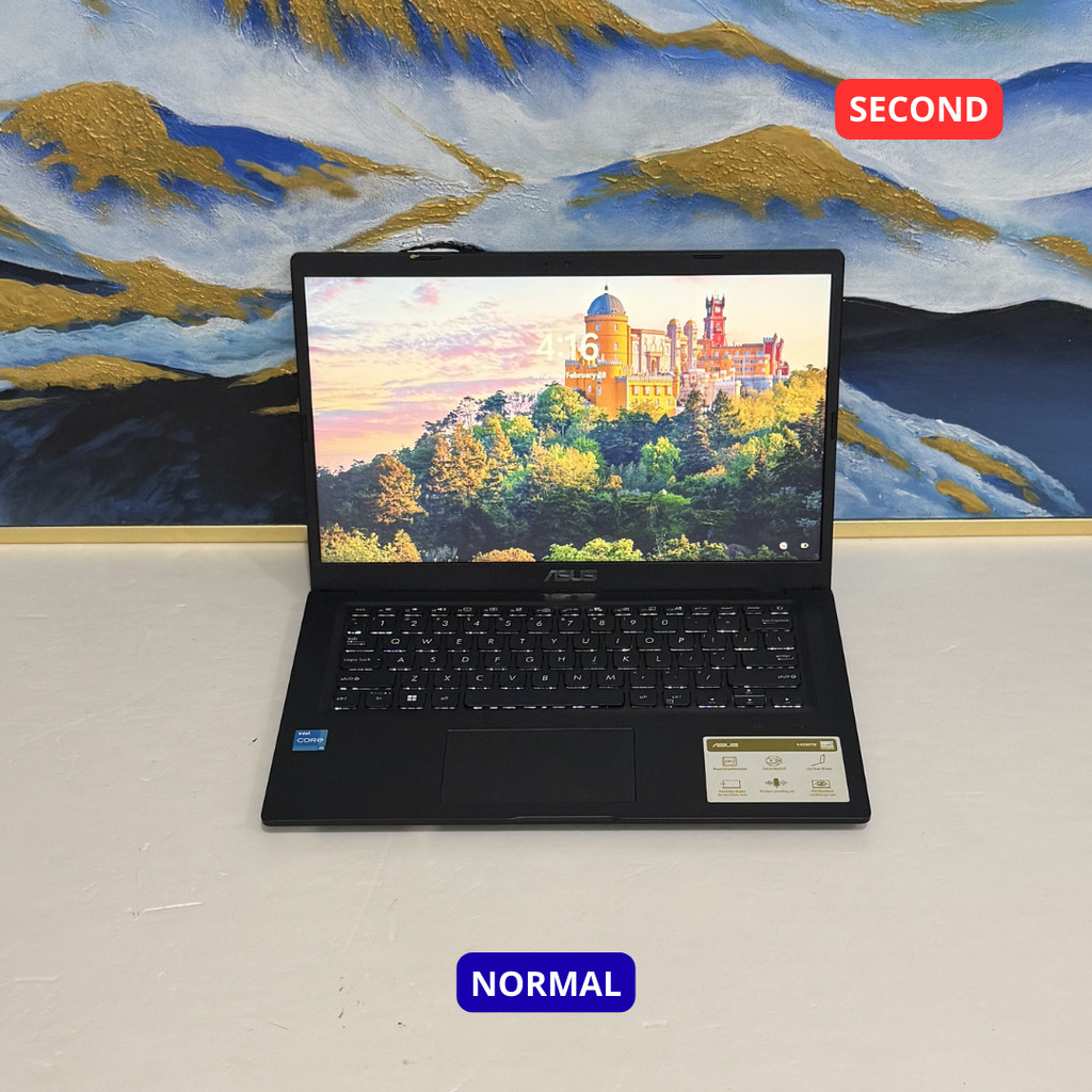 ASUS VIVOBOOK_ASUS LAPTOP X415EA_F1400EA I3 1115G4 8GB (14") LAPTOP SECOND ORIGINAL SINAR MUTIARA CE