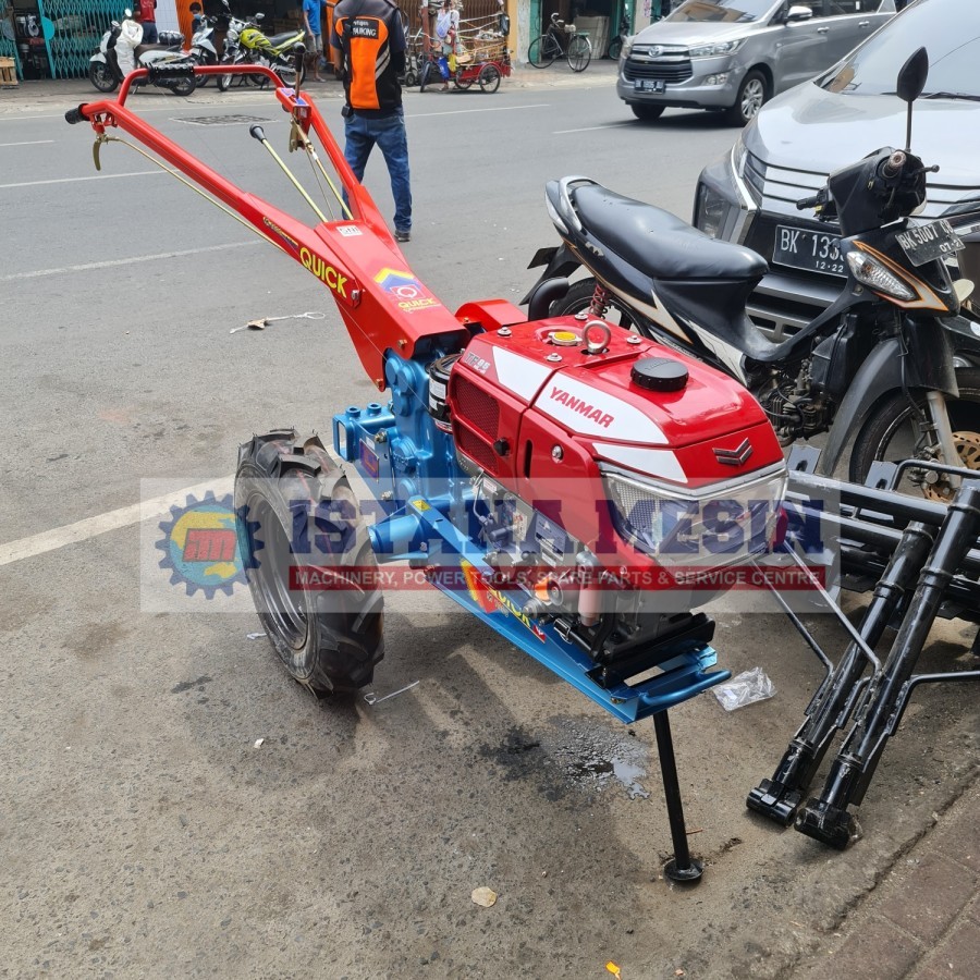 MESIN BAJAK SAWAH QUICK HAND TRAKTOR TANGAN M1000 COMPLETE YANMAR TF85 MESIN DIESEL