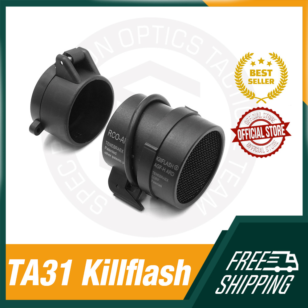 Tactical Killflash Anti-Reflection ARD Device For TA31 ACOG 4X32 Rifle Optic Honeycomb Grid Kill fla