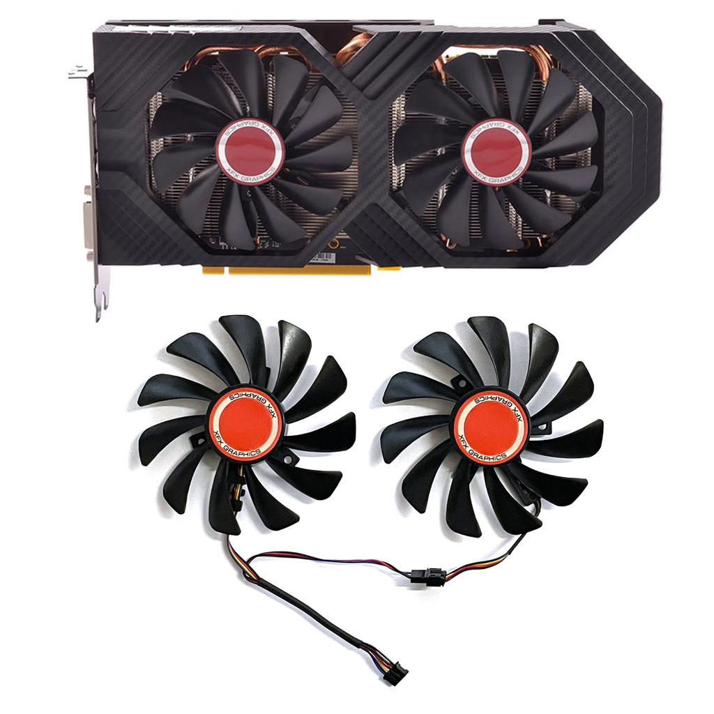 XFX RX 590 580 VGA Video Card Cooling FDC10U12S9-C CF1010U12S 95mm RX580 RX590 GME GPU Video Card Co