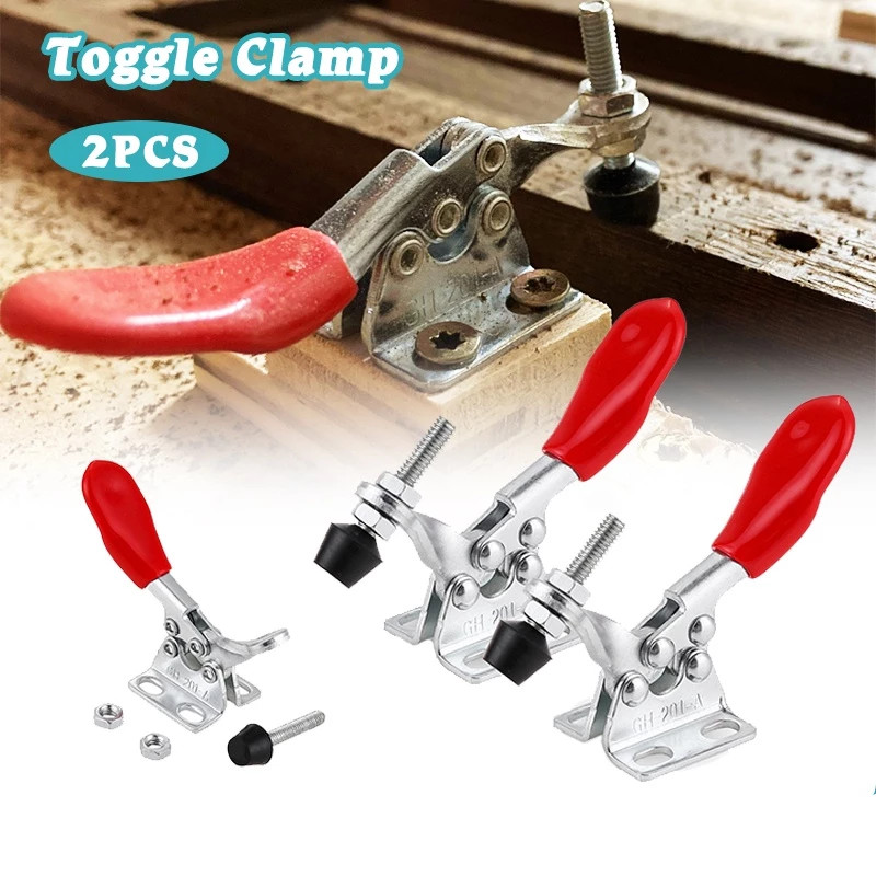 Toggle Clamp Horizontal Klem Toggle Tekan Quick Release Toggle Clamp Set klem klem pipa Penjepit pen