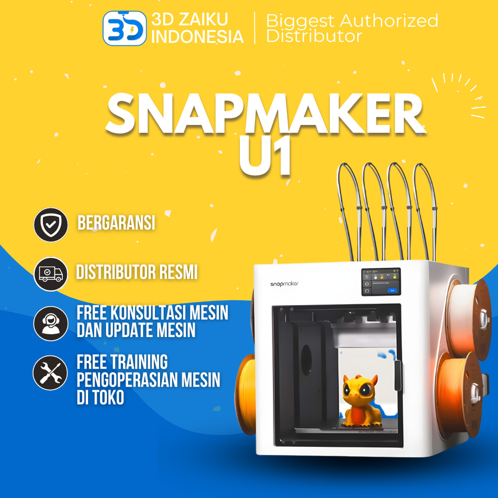 Original Snapmaker U1 Color 3D Printer Toolchanger Snapswap System with CoreXY High Speed Printing