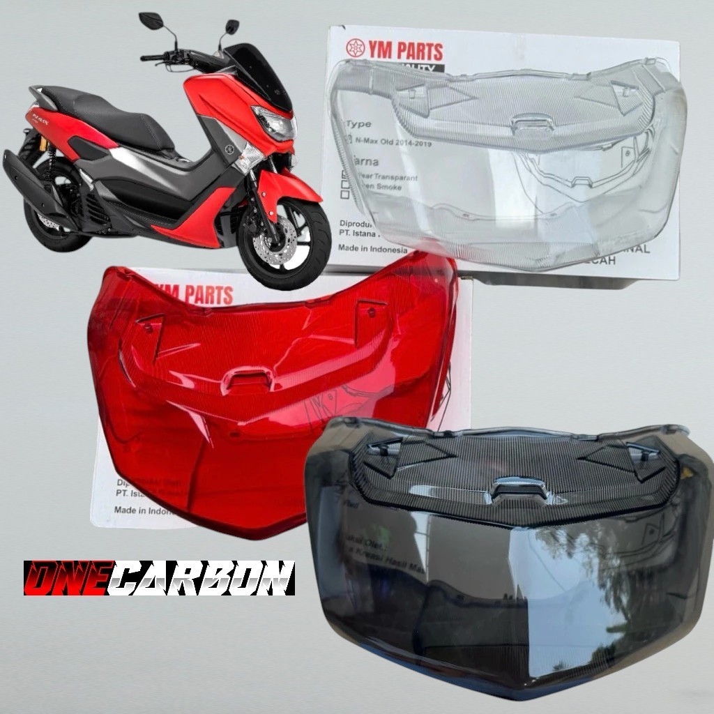 Mika Stoplamp Nmax Old 2014-2019 Mika Lampu Belakang Nmax Old 2014-2019 ONECARBON VARIASI27 BLACK CA