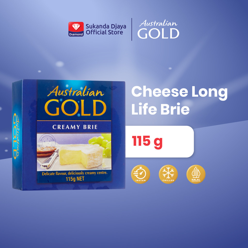 Australian Gold Keju Cheese Long Life Brie 115 Gr