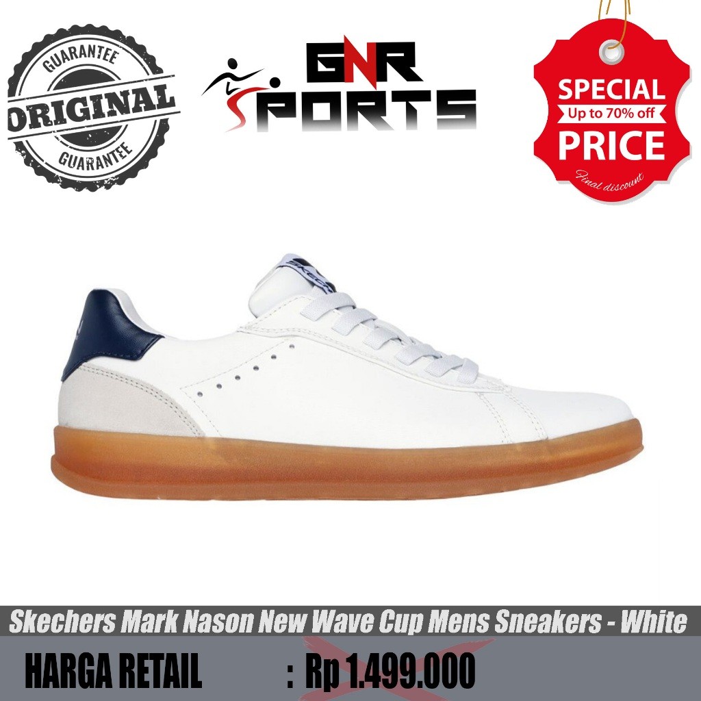 Skechers Mark Nason New Wave Cup Mens Sneakers Shoes - White Original 100%