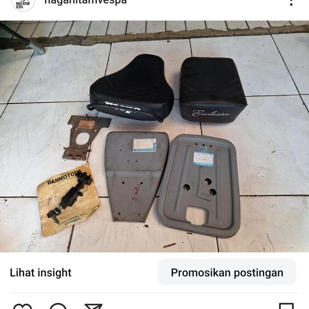Jok pisah set ori nos jok mg baru vespa exclusive.