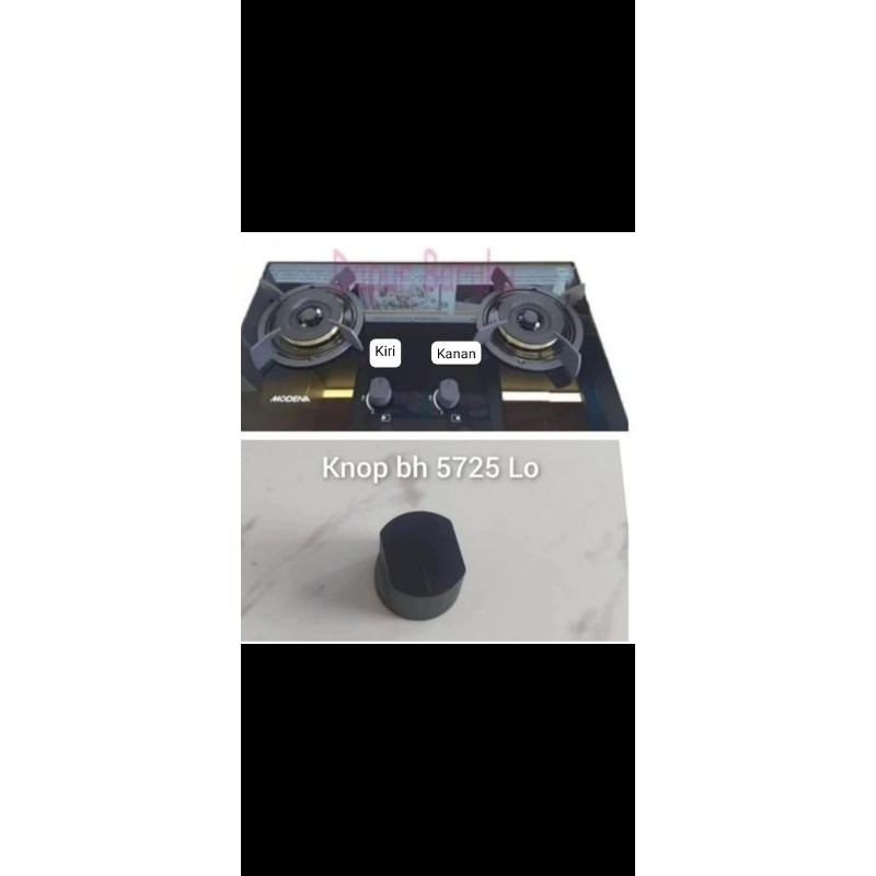 knop kompor tanam modena BH 5725 LO, BH5725 LK, BH5725BABK