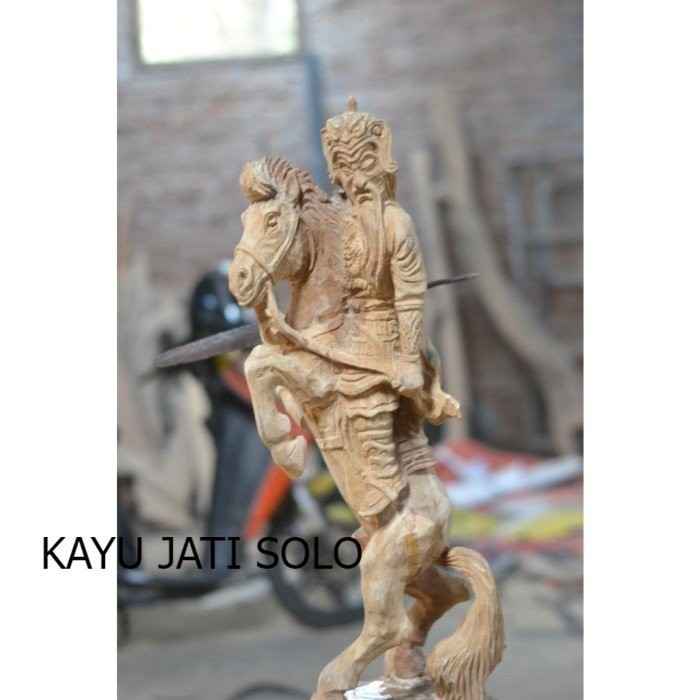 jagrak kayu pahat patung laksamana cheng ho berkuda cina KJM 1122 Antikan Terlengkap KJS766