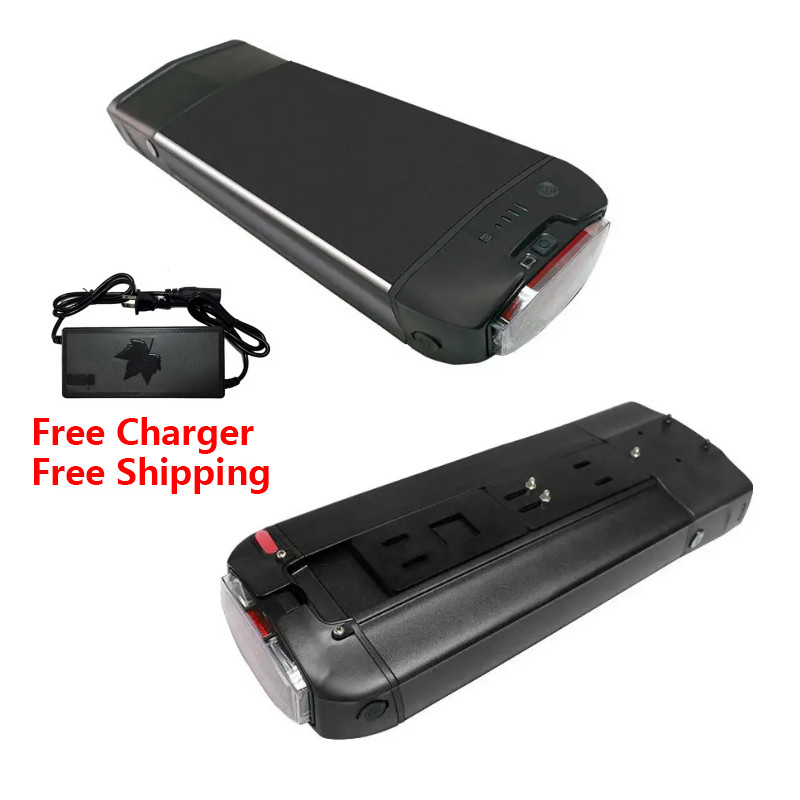 Batteria 24V 36V 48V Rear Rack Lithium Battery Pack 10.4ah 12ah 13ah 15ah 16ah 17.5ah 24ah for Phyli