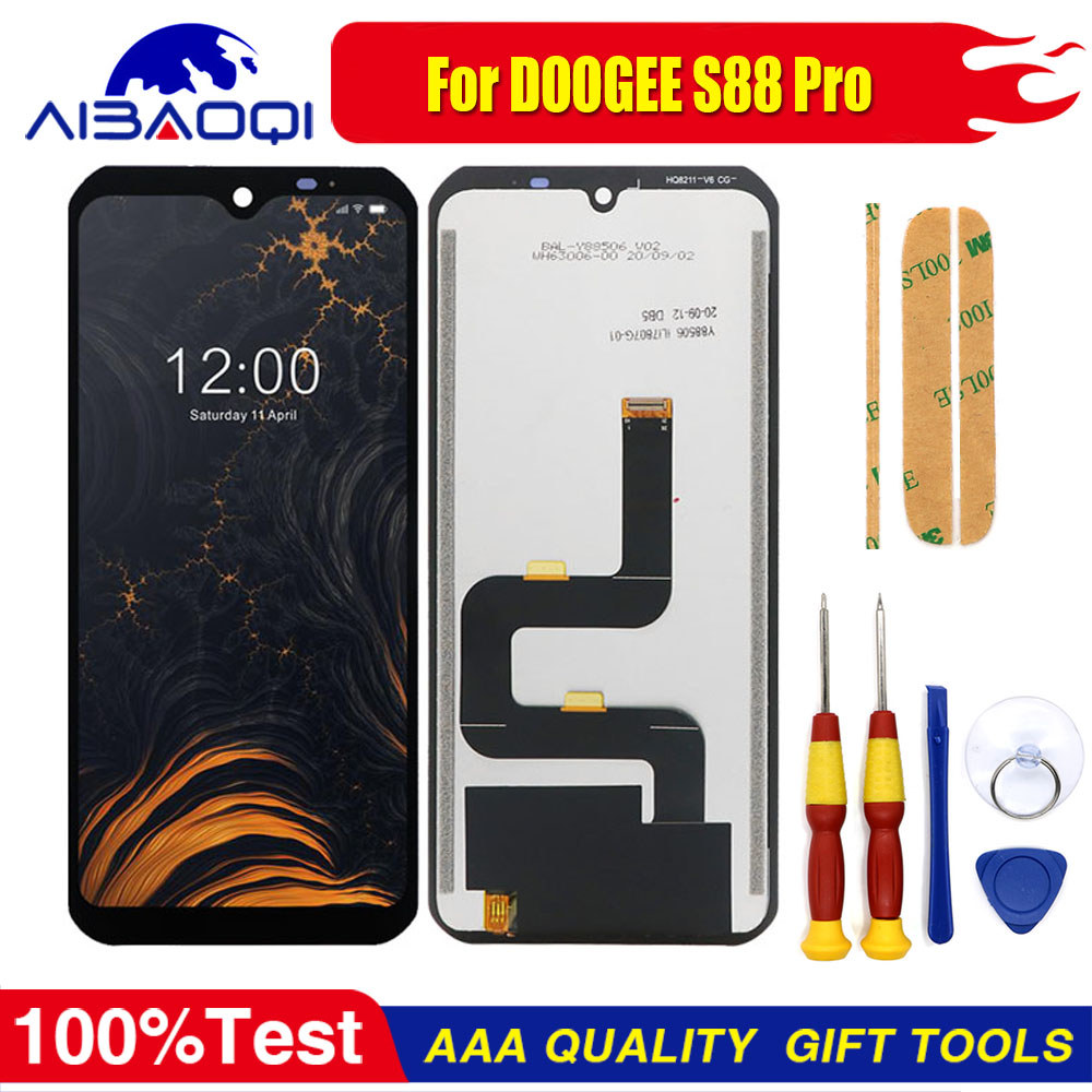 New Original Tou Screen LCD splay LCD Screen Fo DOOGEE S88 Plus DOOGEE S88 Pro Replacement Parts + s
