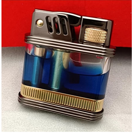 Korek Api Zorro Minyak Classic Vintage Transparan Oil Lighter Giftbox