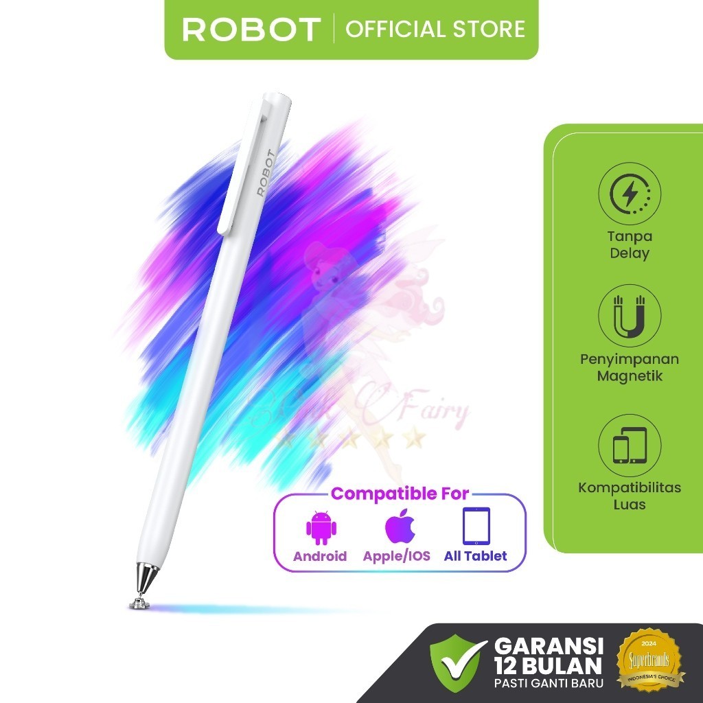 ROBOT RSP04 Stylus Pen Universal Compatible Apple Macbook Stylus Capacitive Pen Android IOS Microsof