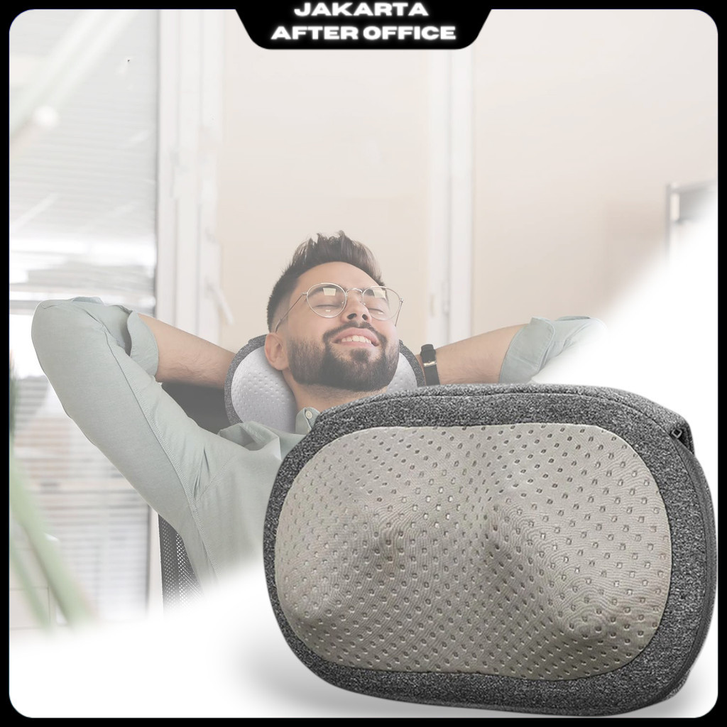 LF Lefan Health Bantal Pijat Leher 3D Neck Massage Kneading Heating - LF-YK006