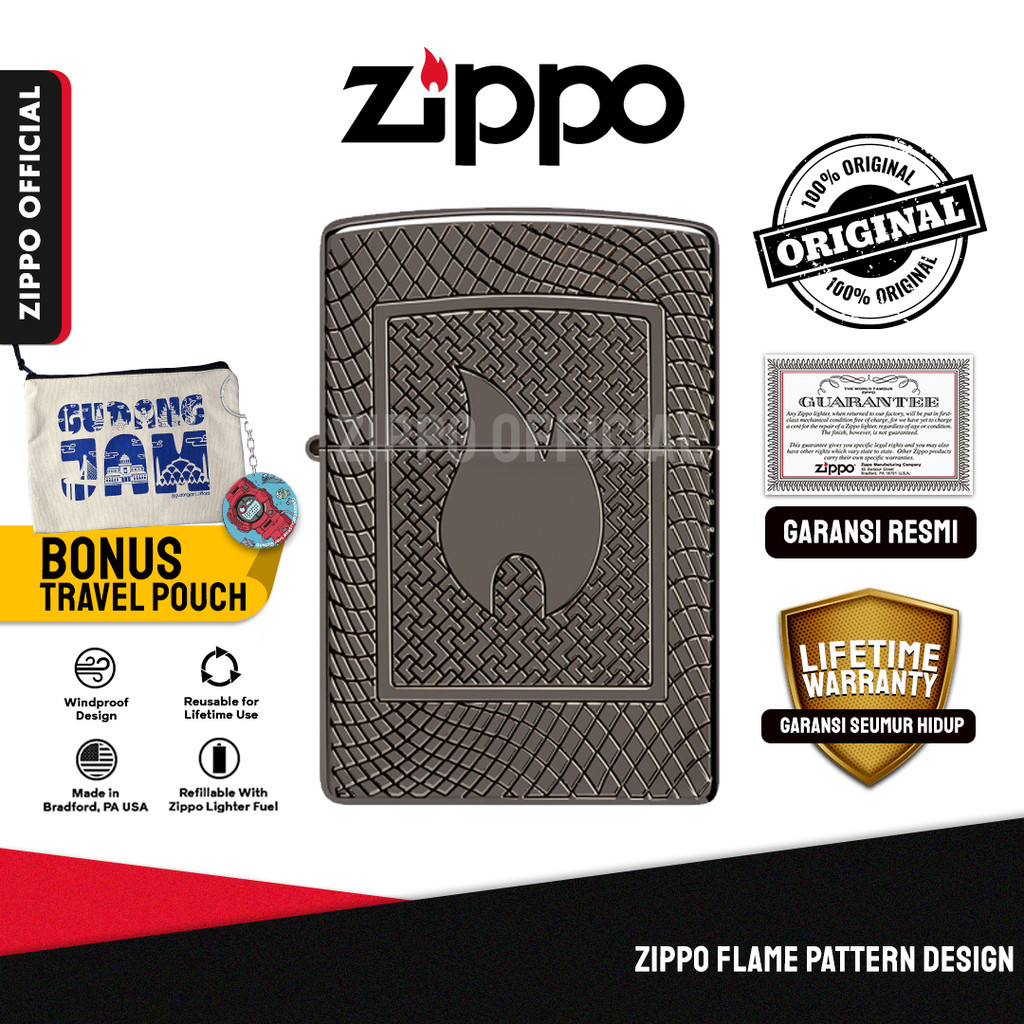 Zippo Flame Pattern Design 48569 | Garansi Lifetime | Original USA