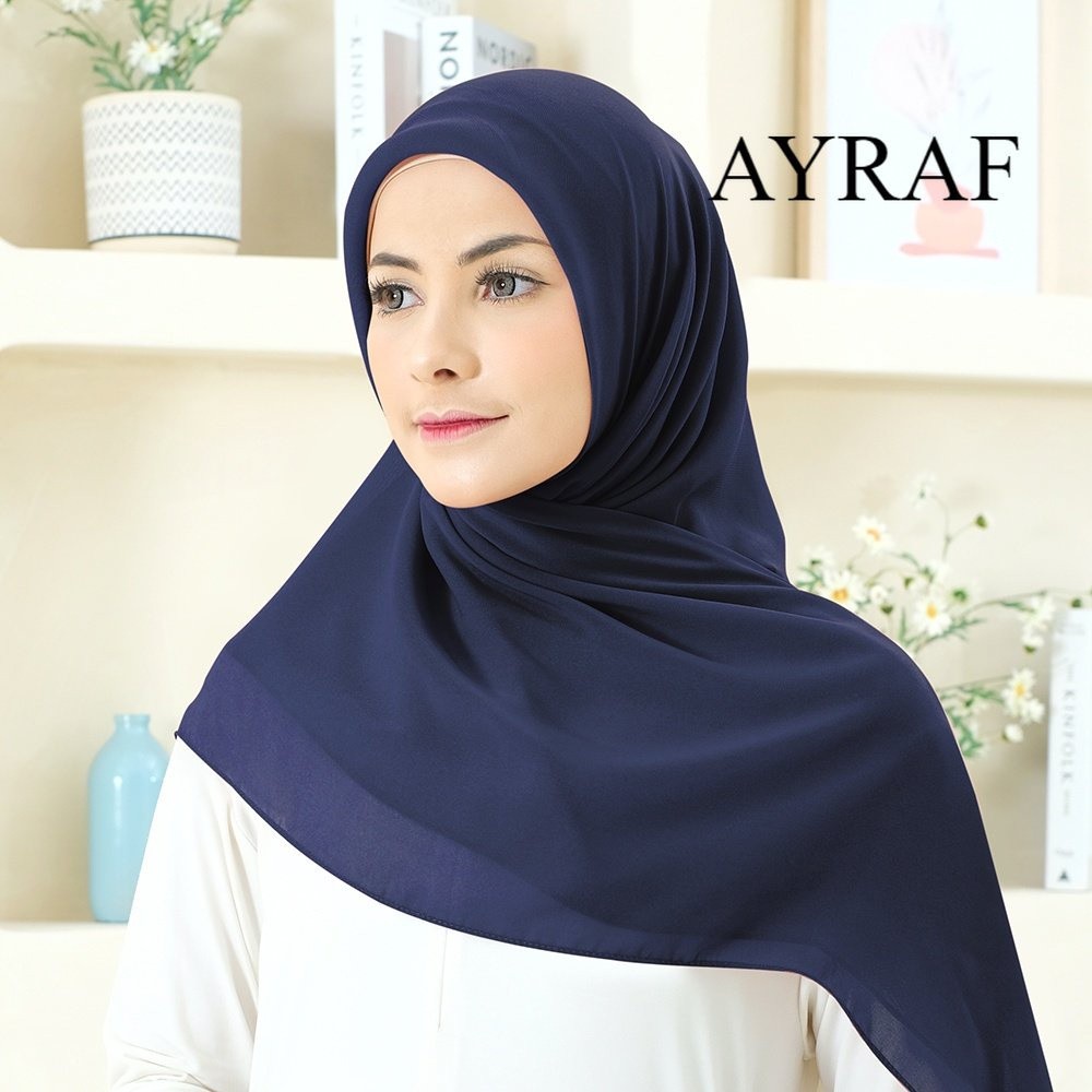 hijab segiempat paris premium anti letoy jahit tepi size 115x115 by almahira by armour by arsya/jilb