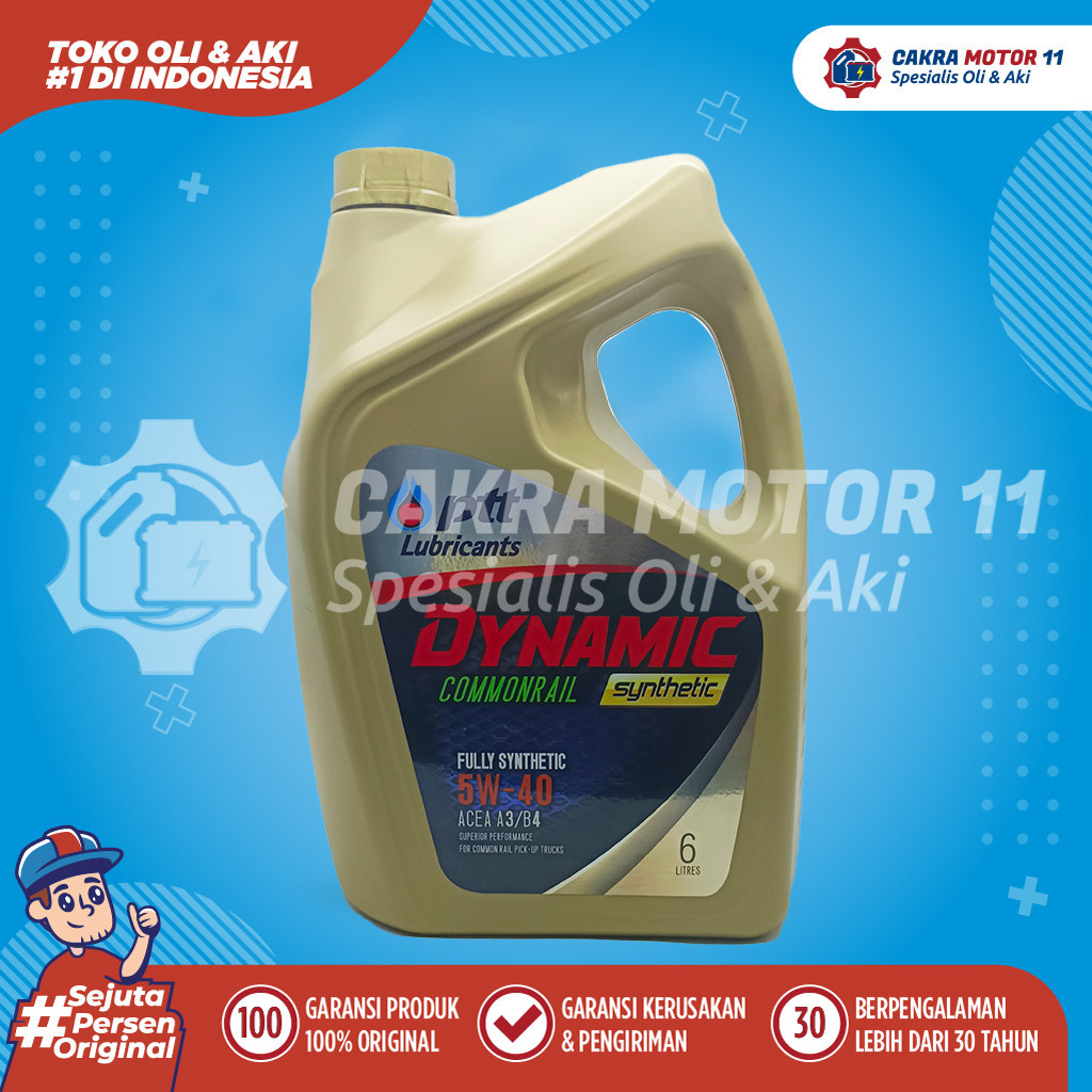 Ptt Dynamic Commonrail Fully Synthetic 5w40 6lt