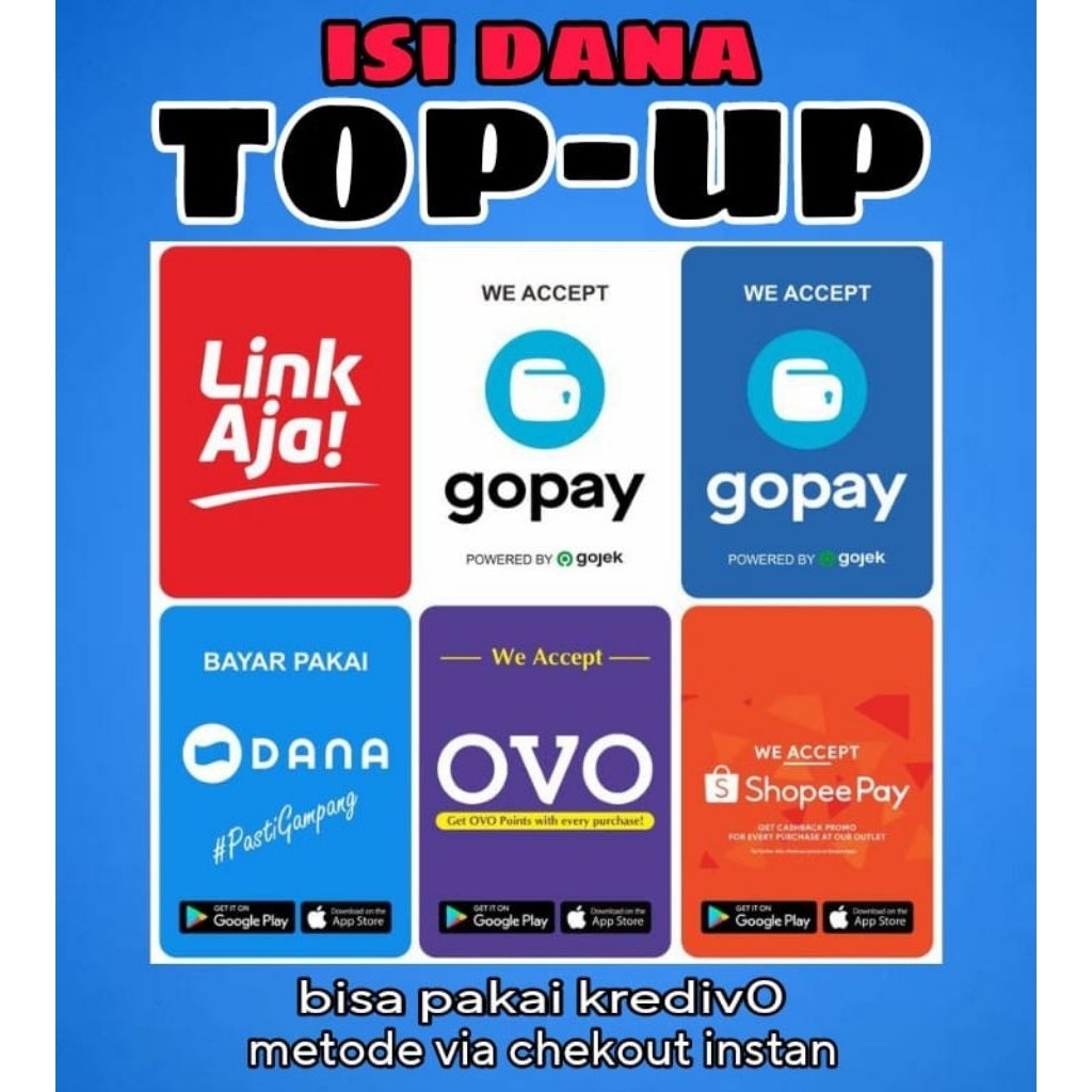 DANA Digital Cepat TOP UP Isi SALDO Dompet Elektronik Aman 24 Jam isi dana