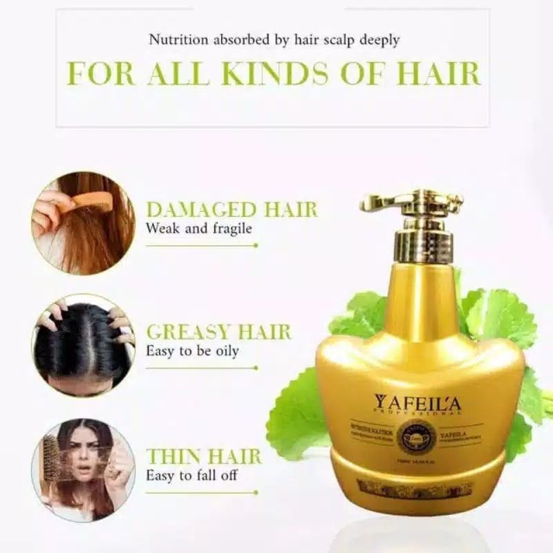 yafeila masker keratin super lembut 100ml