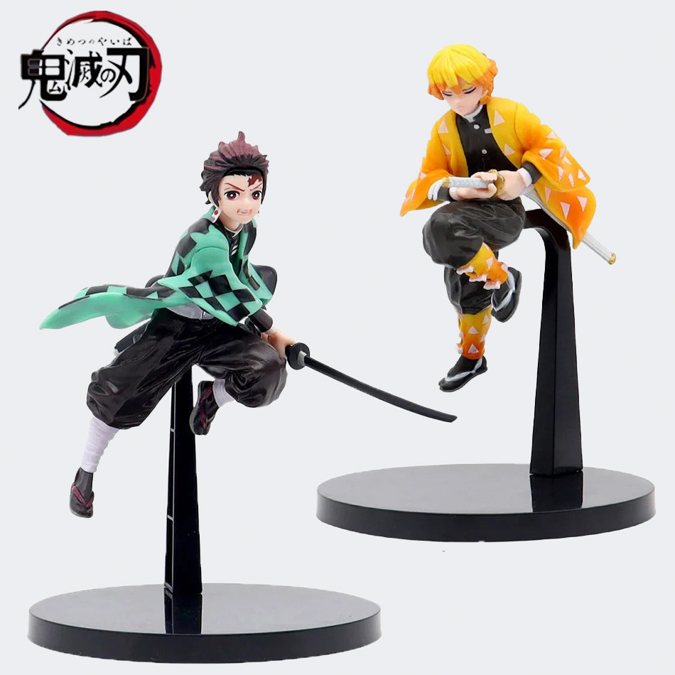 Hot Anime Demon Slayer Kimetsu no Yaiba Figure Kamado Tanjirou Action Figure Agatsuma Zenitsu Nezuko