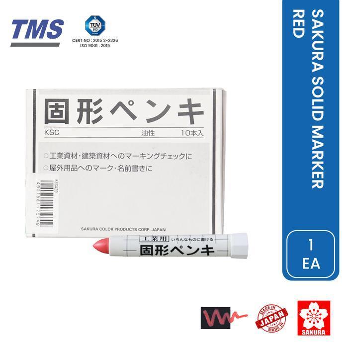 Spidol Penanda Besi Sakura Solid Paint Marker KSC ginal - Merah