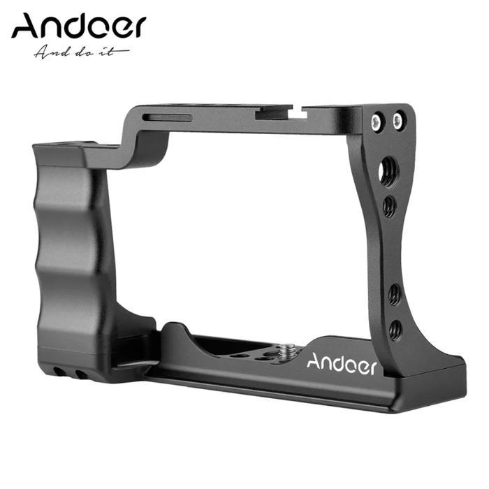andoer r cage vlog video plate camera kamera canon eos M50 hand grip
