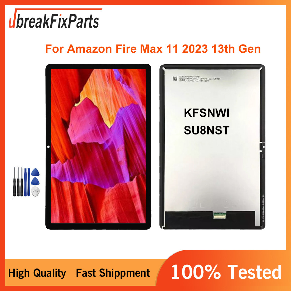 For  Fire Max 11 2023 13th Gen KFSNWI SU8NST LCD splay Tou Screen gitizer Assembly