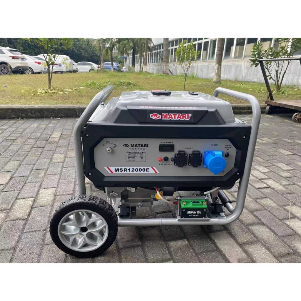 MESIN GENSET MATARI 12000WATT 9KW MATARI GENSET ATAU GASOLINE GENERATOR SET MSR-12000E 9KW MATARI