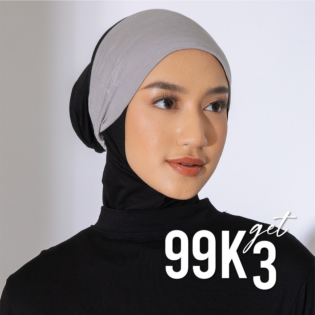 Lozy Hijab - Inner Hijab Bandana Kecil 99K Get 3 (Ciput Daleman Kerudung Bahan Rayon)