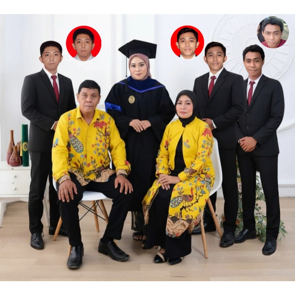 PREMIUM EDITING FOTO KELUARGA | GANTI WAJAH REALISTIS | EDIT FOTO KELUARGA TERPISAH | BUKAN AI | HAS