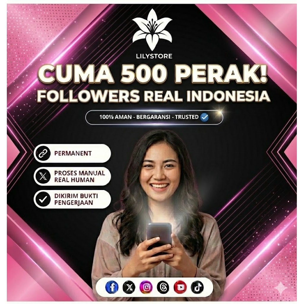 Follower Real Human/ Akun Asli Bukan Bot Permanen
