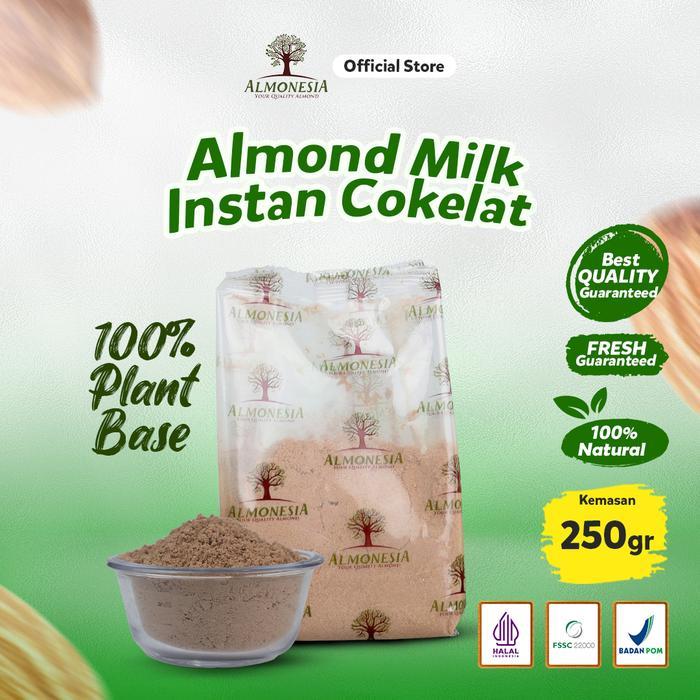 Almonesia - Almond Milk Instant  Choco (Susu Almond Organik Non Dairy) 250gr