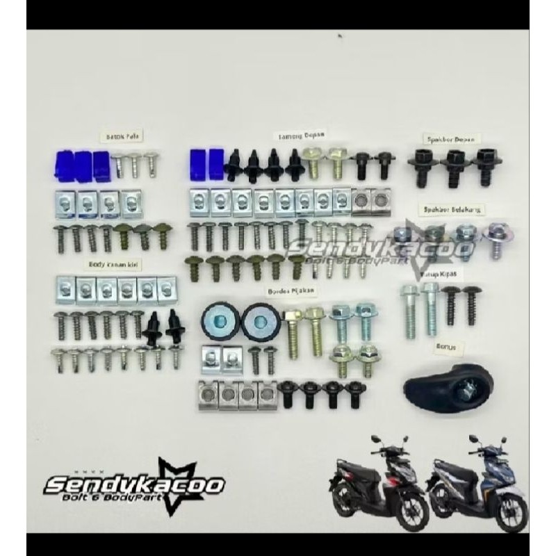 baut FULLSET beat deluxe / baut Honda beat CBS ISS