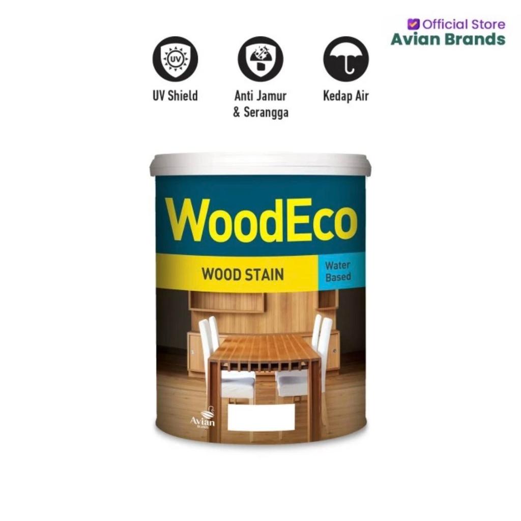 Avian Wood Eco Politur 1 Liter 108 Elm Woodstain Waterbased Cat Plitur Lenkote