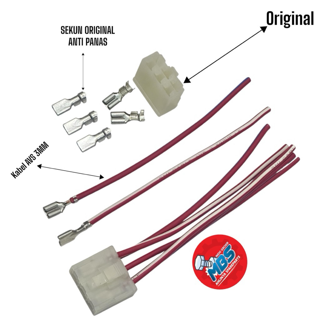 DNS SOKET REGULATOR KIPROK SKUN ANTI PANAS KANEL AVIS 3MM NINJA 250 R25 MT 25 N MAX X MAX TIGER UNIV