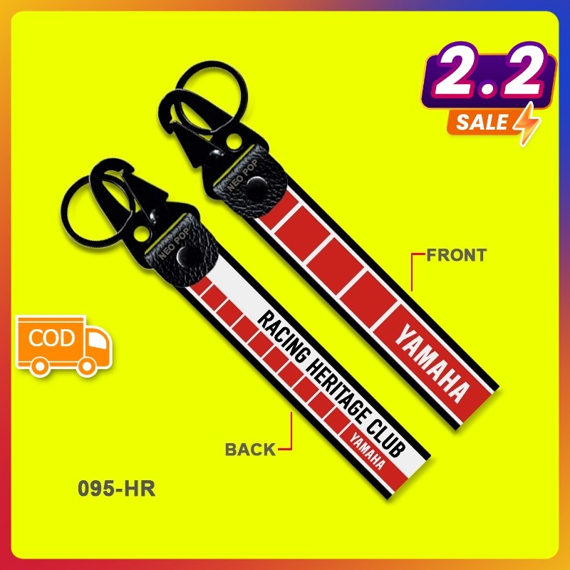 GANTUNGAN KUNCI PREMIUM SEPEDA MOTOR LOGO YAMAHA RACING HERITAGE CLUB AKSESORIS KEYCHAIN KEREN YRHC 
