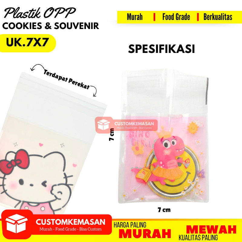 Plastik Opp 7x7 / Plastik Opp Motif / Plastik Opp / Plastik Opp Tebal /  Plastik Opp Bakery