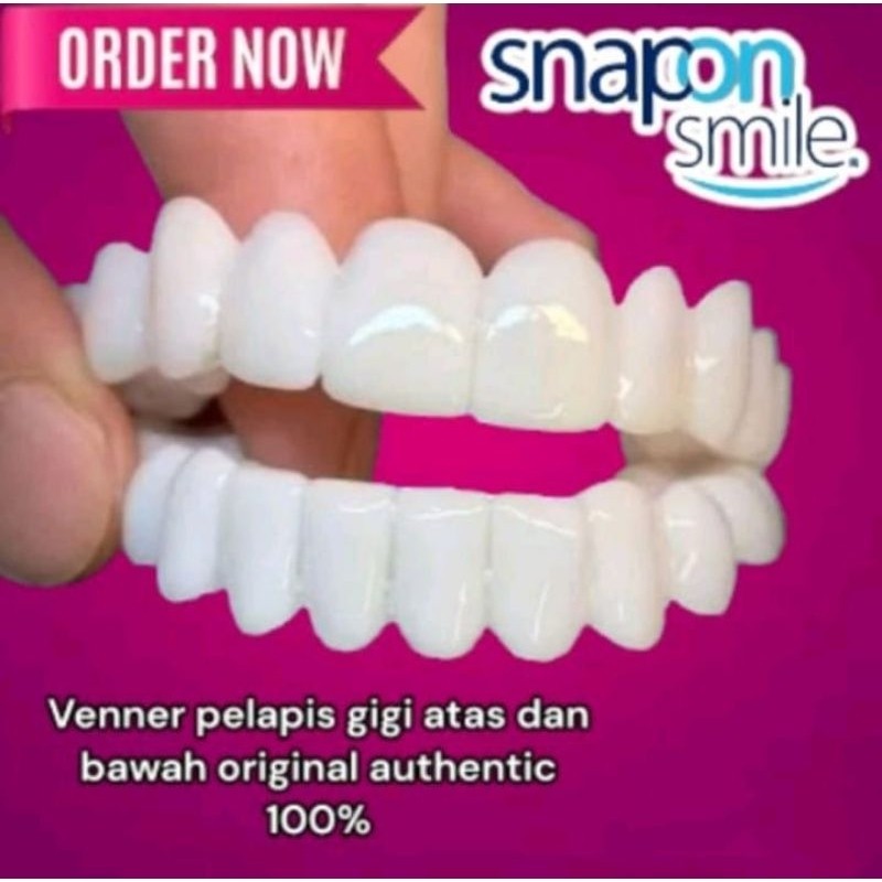 GUNCANG SPECIAL PROMO 2.2  Snap On Smile Gigi Palsu 100% Original Asli /Gigi Palsu - Gigi Palsu Sili