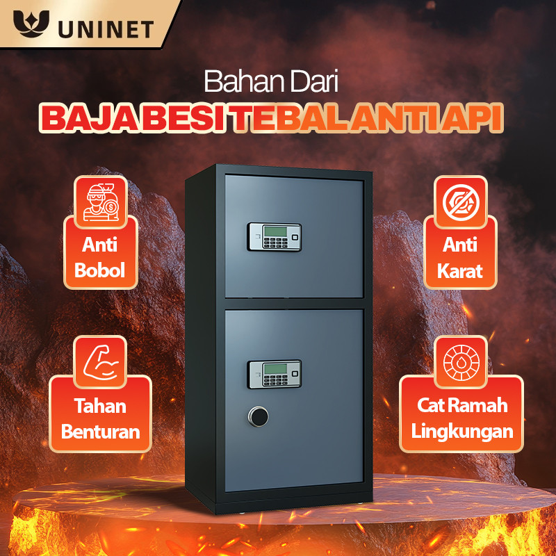 BRANKAS TAHAN API DAN AIR BESAR BRANKAS 2 PINTU BERANGKAS JUMBO BRANKAS 150CM BRANKAS BESI