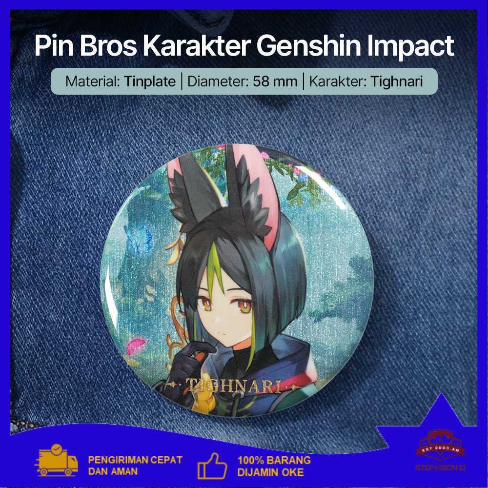 YWZL Pin Bros Karakter Genshin Impact Background Theme Can Badge - YZ015 Bayar Ditempat | Berkualita