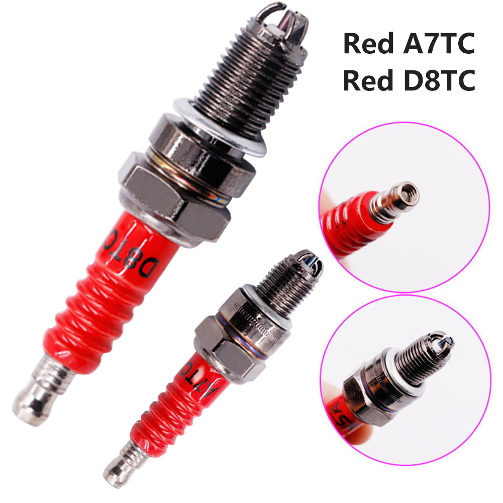 Busi Motor Tahan Lama Desain Elektrode untuk Mesin 50-150CC ATV